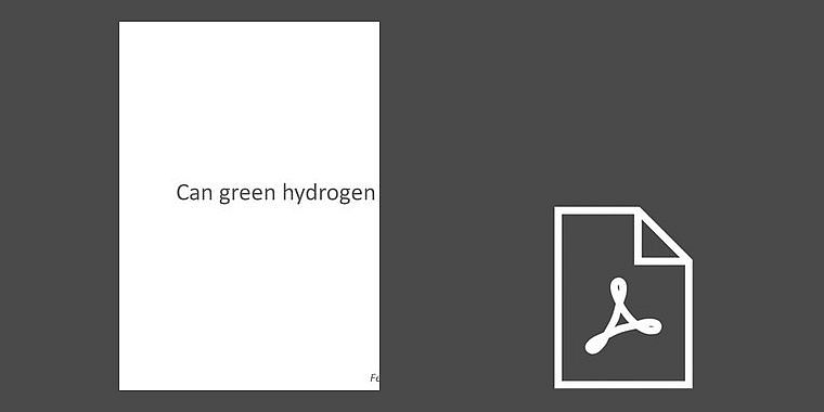 "Can green hydrogen become cheaper than electricity?" Falko Ueckerdt (PIK Potsdam)